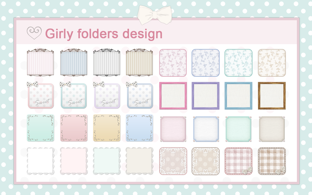 Cute & Girly folder *girls*