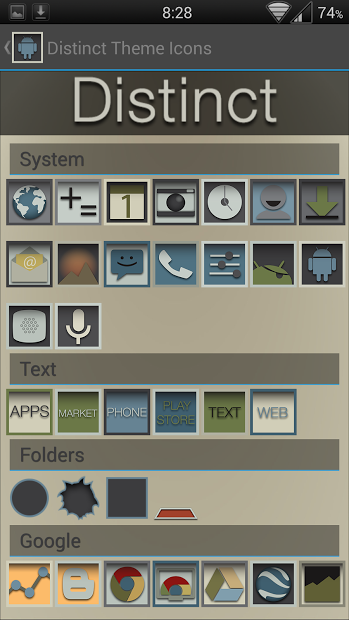 Distinct Launcher Theme