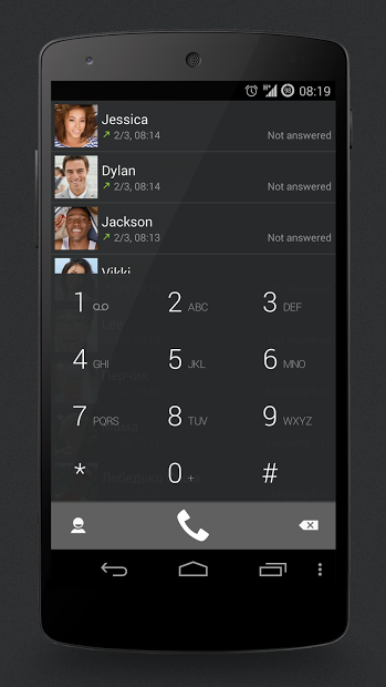 ExDialer KitKat Graphite Theme