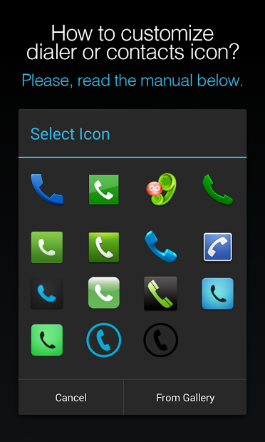 ExDialer KitKat Graphite Theme