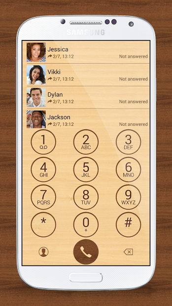 ExDialer OS 7.1 Wood Theme