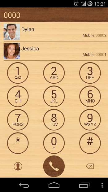 ExDialer OS 7.1 Wood Theme