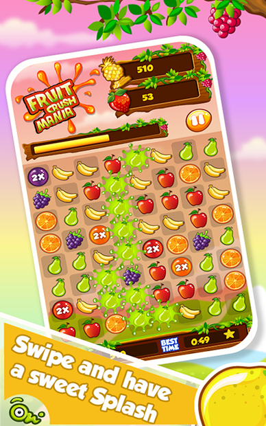 Fruit Crush Mania-Match 3 game