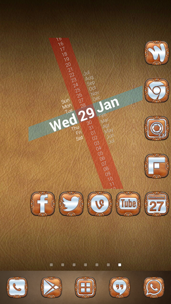 Leather Pouch Theme Icon Pack