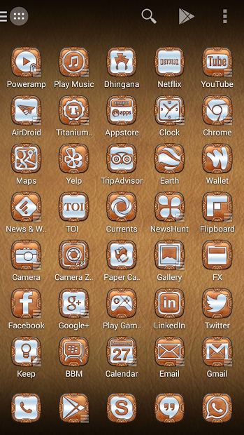 Leather Pouch Theme Icon Pack