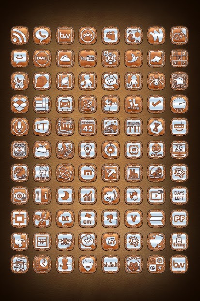 Leather Pouch Theme Icon Pack