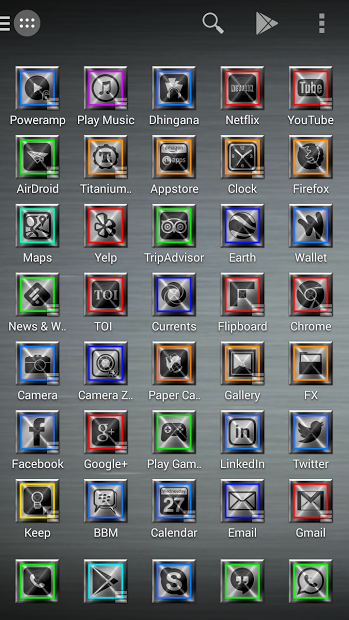 Metallon Theme 1200+ Icon Pack