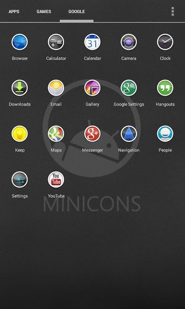 Minicons: Nova/Apex/ADW Theme