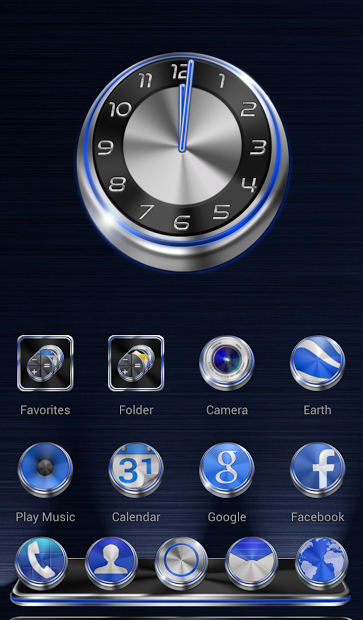 Next Launcher Theme Techno 3D