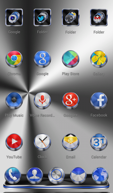 Next Launcher Theme Techno 3D