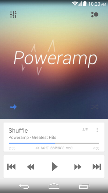 Poweramp 5in1 Now/Card UI Skin