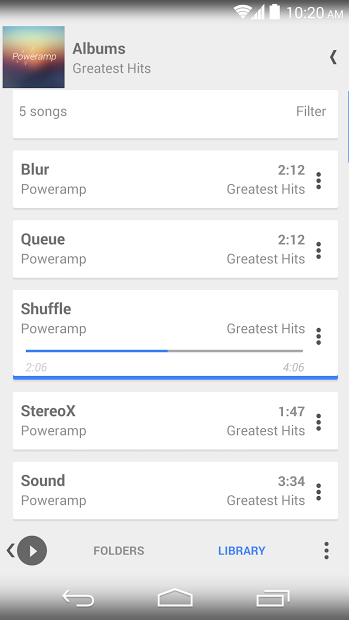 Poweramp 5in1 Now/Card UI Skin