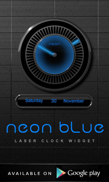 Poweramp Skin NEON BLUE