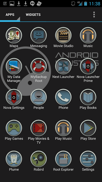 Round Distinct Launcher Theme