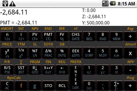 RpnCalc Financial -- HP 12C