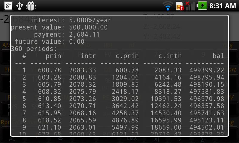 RpnCalc Financial -- HP 12C