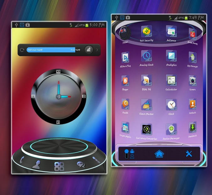 Shine Next Launcher 3D Theme