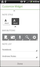 Evernote Widget