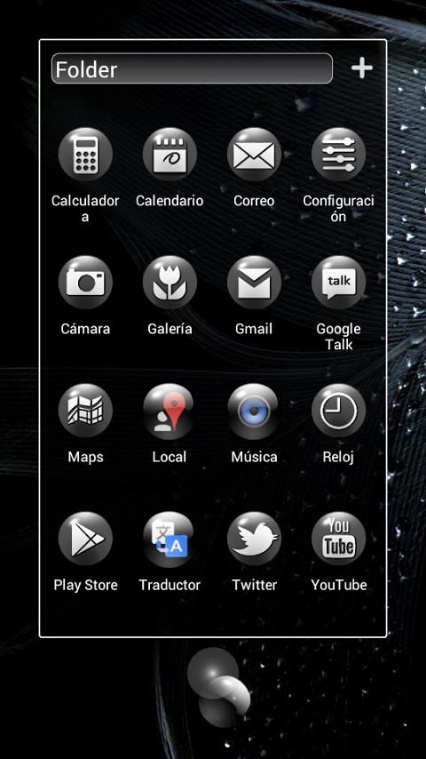 Black Bubbles Next Launcher 3D