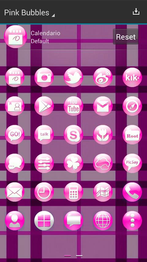 Pink Bubbles Next Launcher 3D