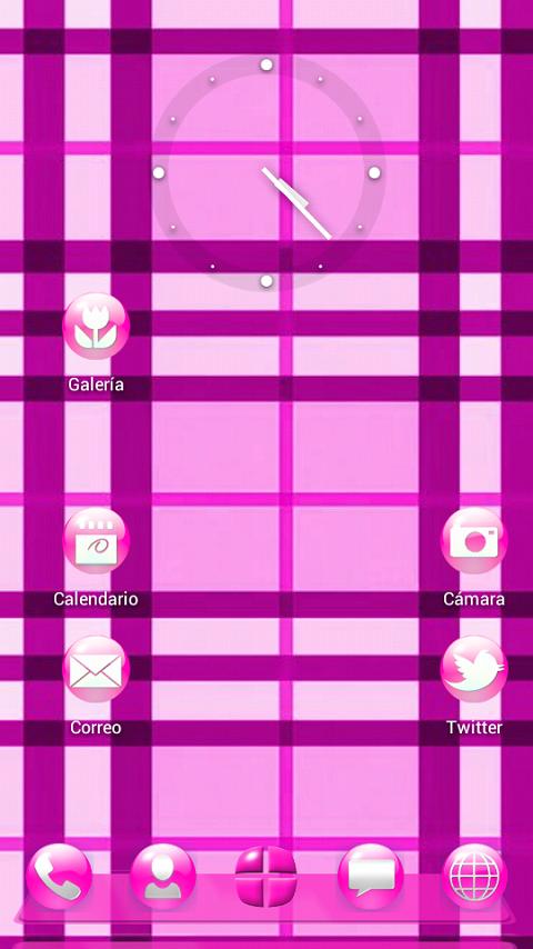 Pink Bubbles Next Launcher 3D