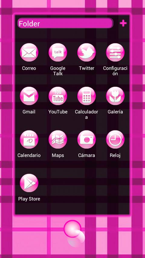 Pink Bubbles Next Launcher 3D