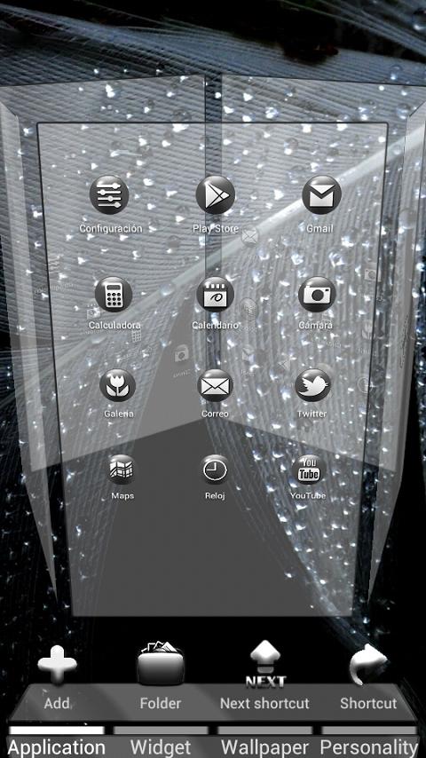 Black Bubbles Next Launcher 3D