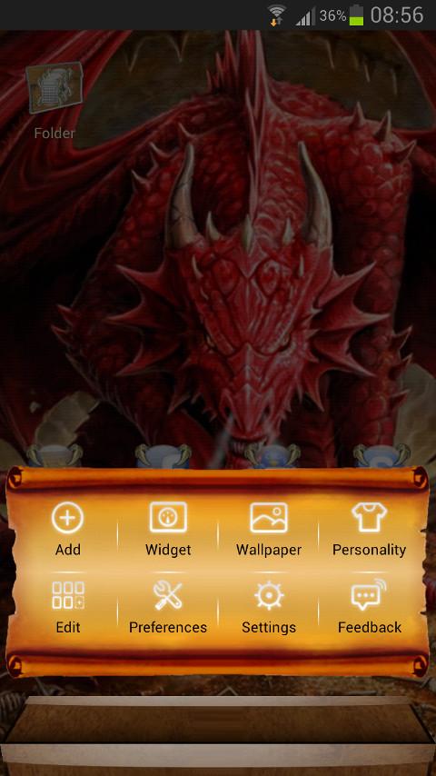 Next Launcher Dragon Theme