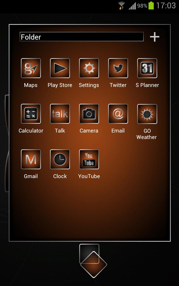 Next launcher theme SoftOrange