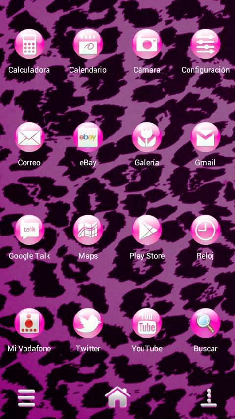 Pink Bubbles Next Launcher 3D