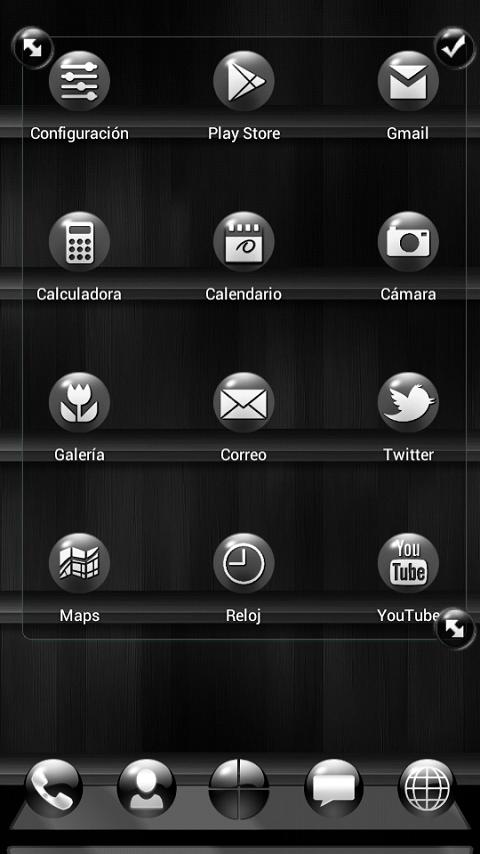 Black Bubbles Next Launcher 3D