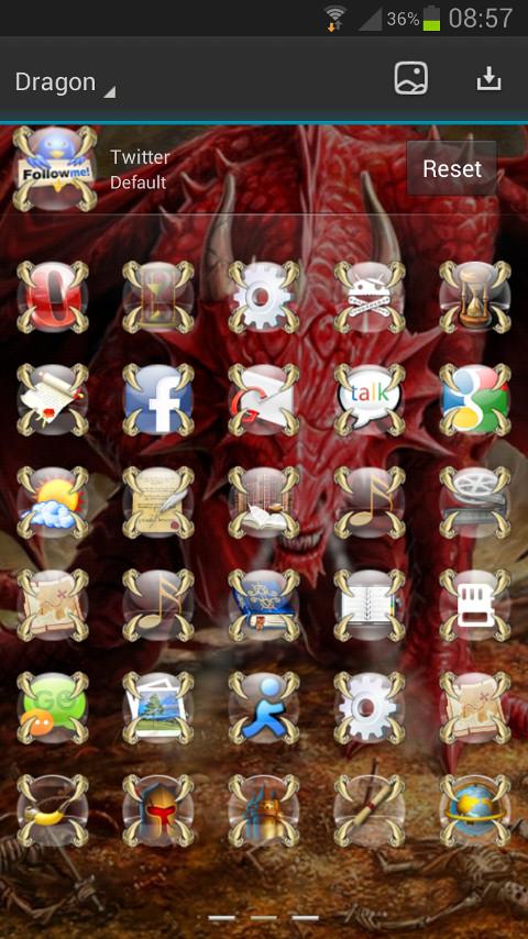 Next Launcher Dragon Theme