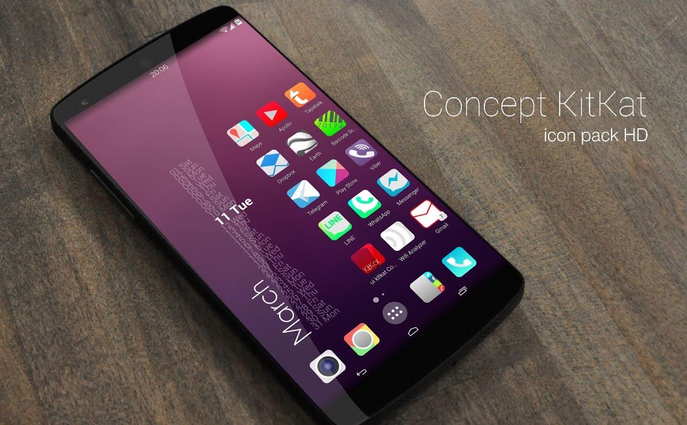 Concept KitKat icon Pack 7 in1