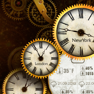 Gold Clock Live Wallpaper HD 1.02