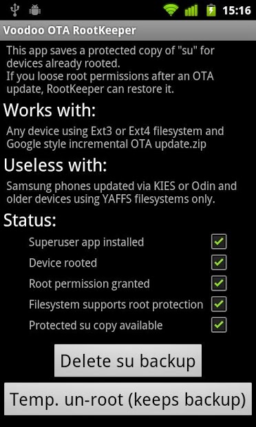 OTA RootKeeper -no 4.3 support