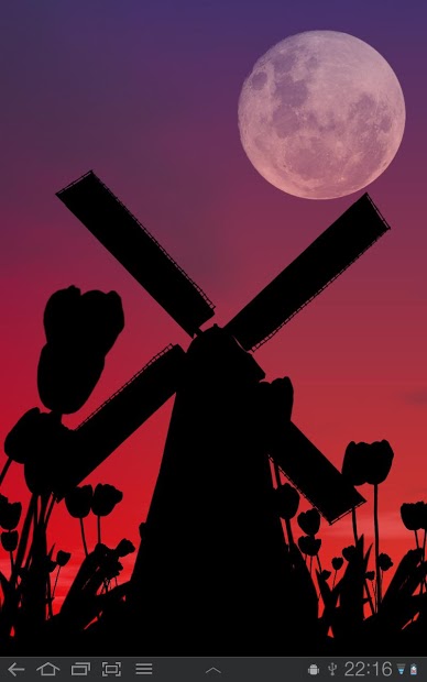 Tulip Windmill Live Wallpaper