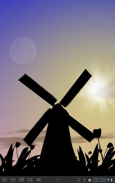 Tulip Windmill Live Wallpaper