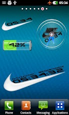 Nike Clock and Battery Widgets