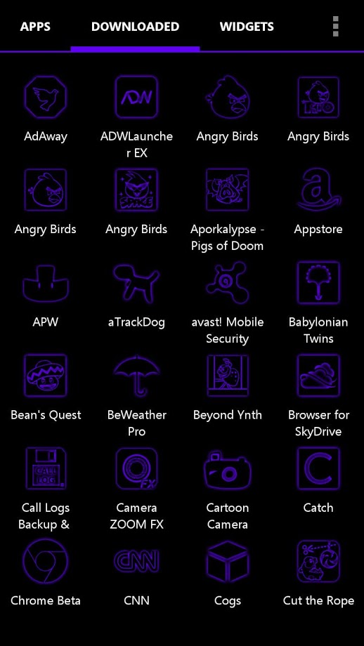 GO Apex Nova Theme Purple Glow