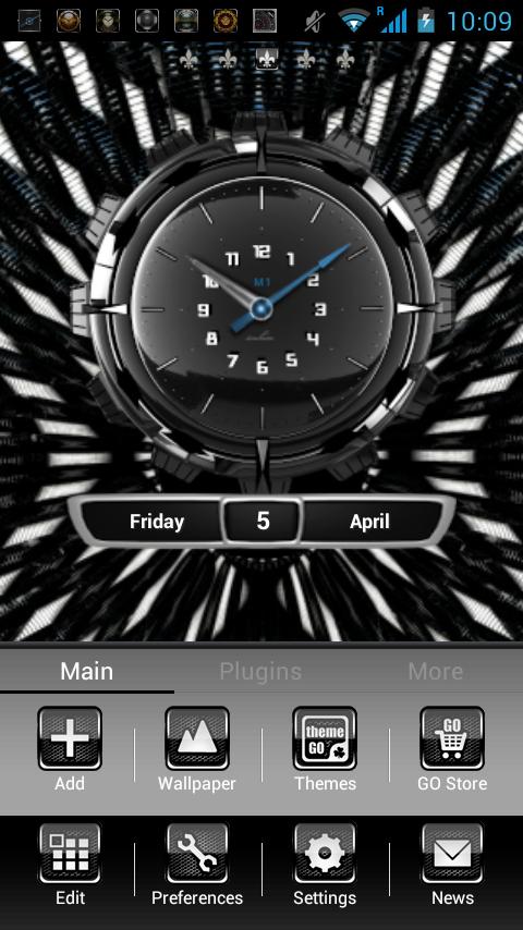 black go launcher ex theme