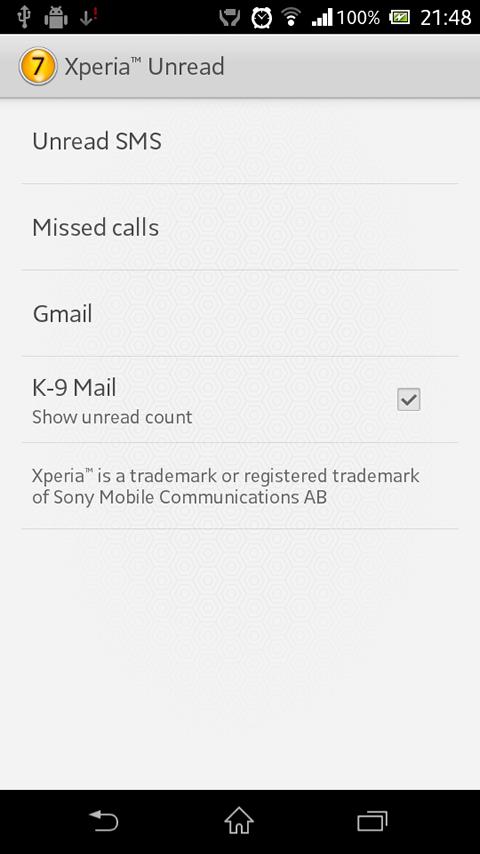 Xperia™ Unread