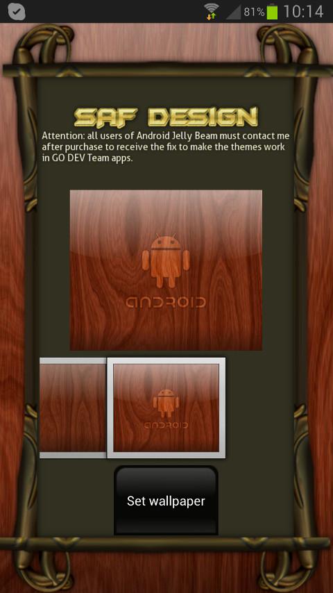 Next Launcher Wood Theme