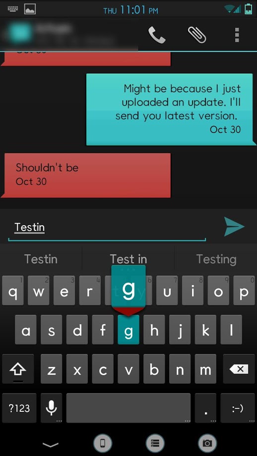 CM10/AOKP Theme Bloody Teal