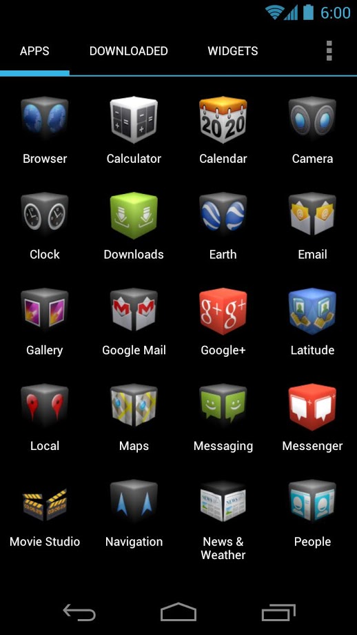 Cube Theme 4 Apex Launcher