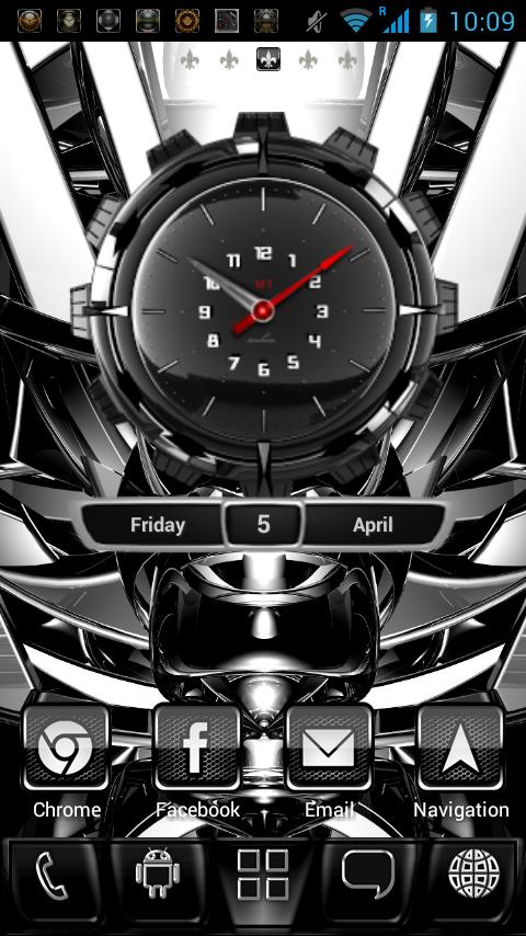 black go launcher ex theme