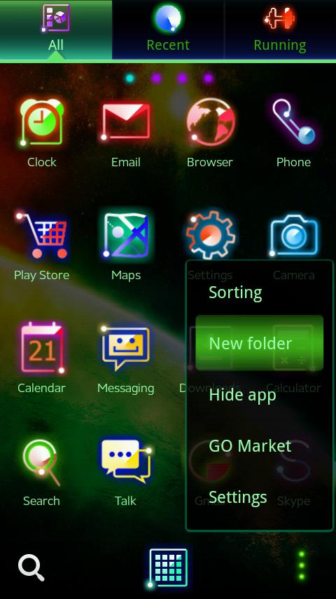 Fancy Light GO Launcher Theme