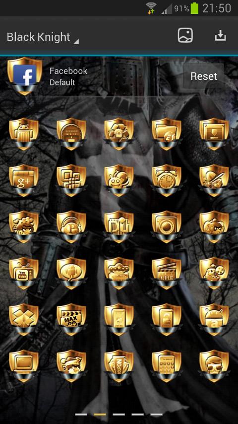 Next Launcher Knight Theme