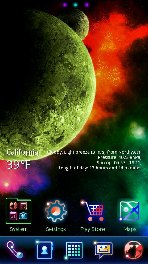 Fancy Light GO Launcher Theme