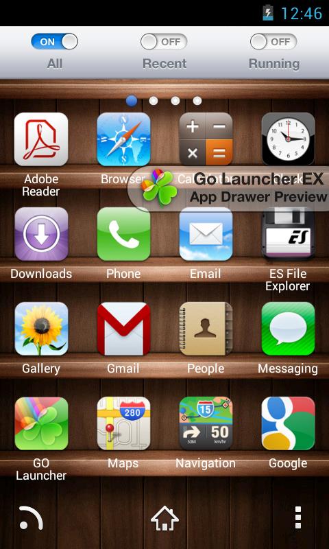 iPhone HD Go Apex ADW Theme