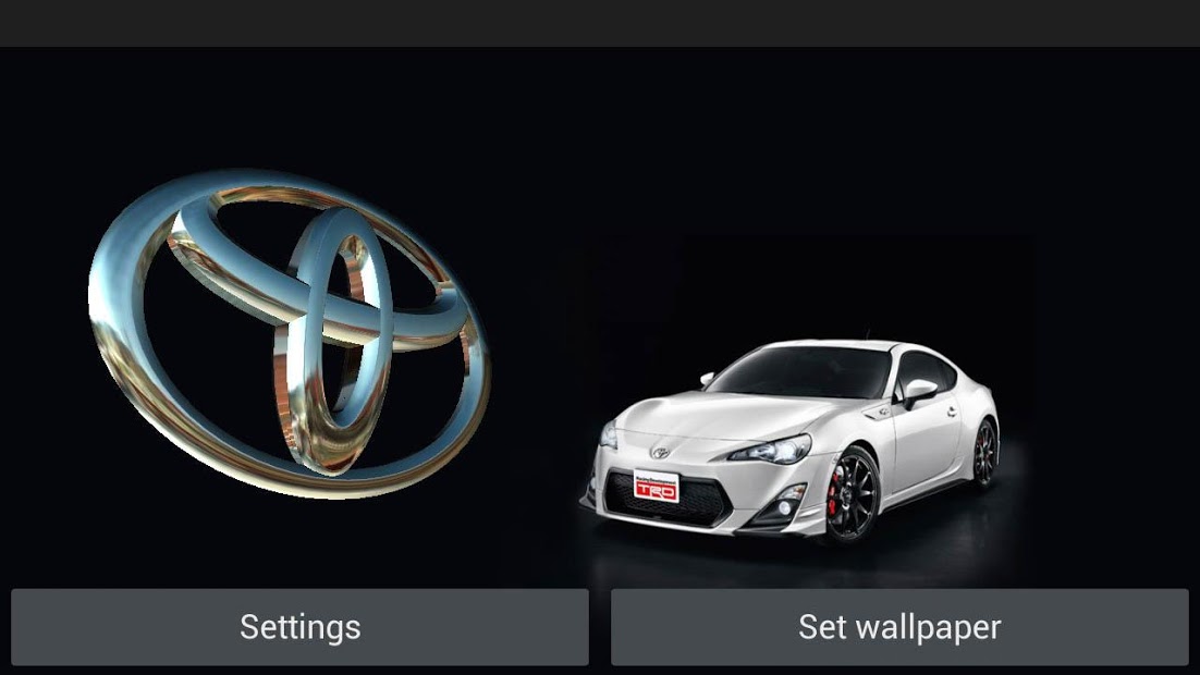 3D TOYOTA Logo HD LWP